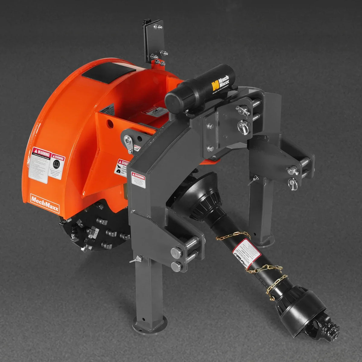 3-Point PTO Stump Grinder with 44 Carbide Teeth (PTO Shaft Included with Slip Clutch),  for 35-80HP Tractor,  SG28