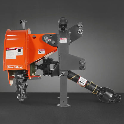 3-Point PTO Stump Grinder with 44 Carbide Teeth (PTO Shaft Included with Slip Clutch),  for 35-80HP Tractor,  SG28