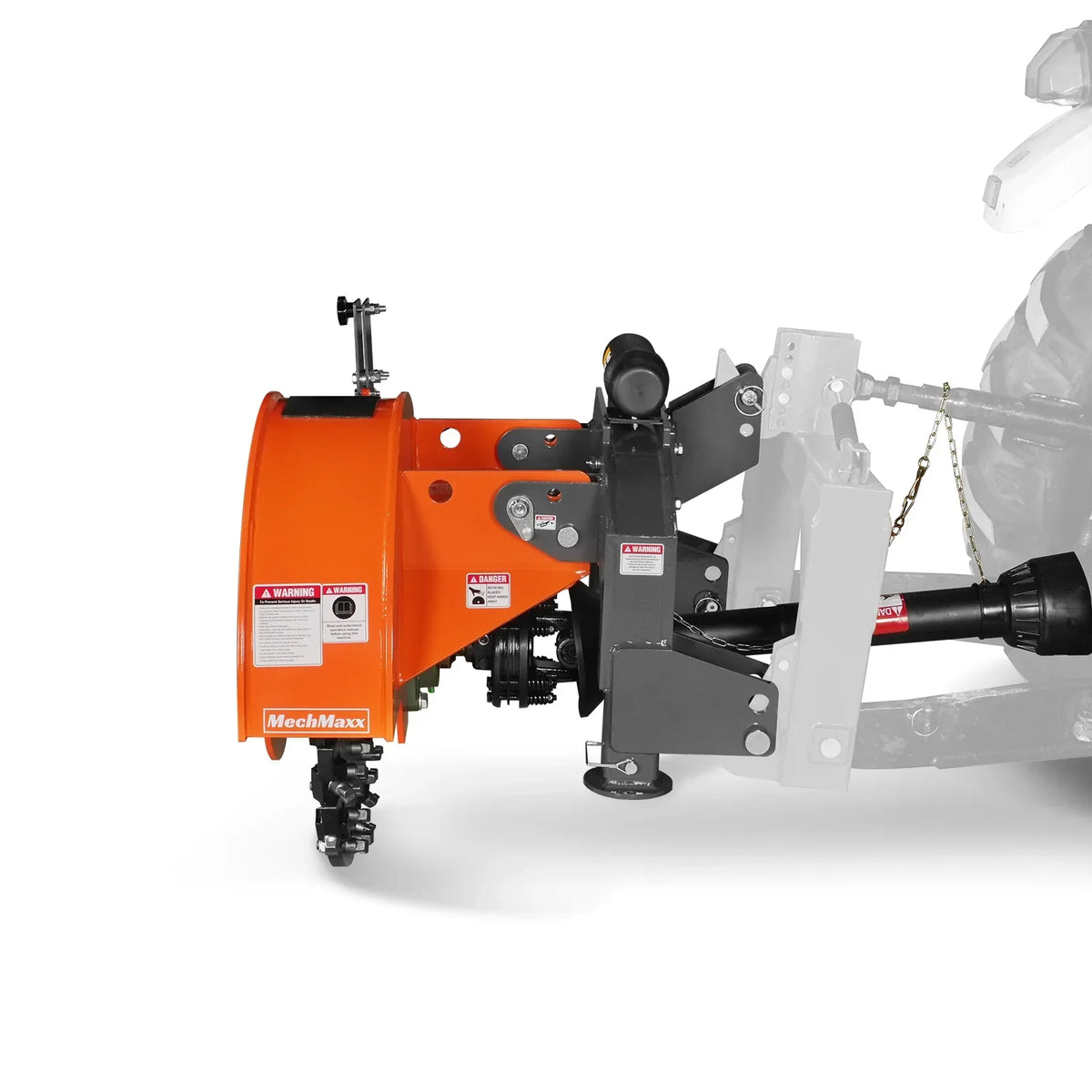 3-Point PTO Stump Grinder with 44 Carbide Teeth (PTO Shaft Included with Slip Clutch),  for 35-80HP Tractor,  SG28