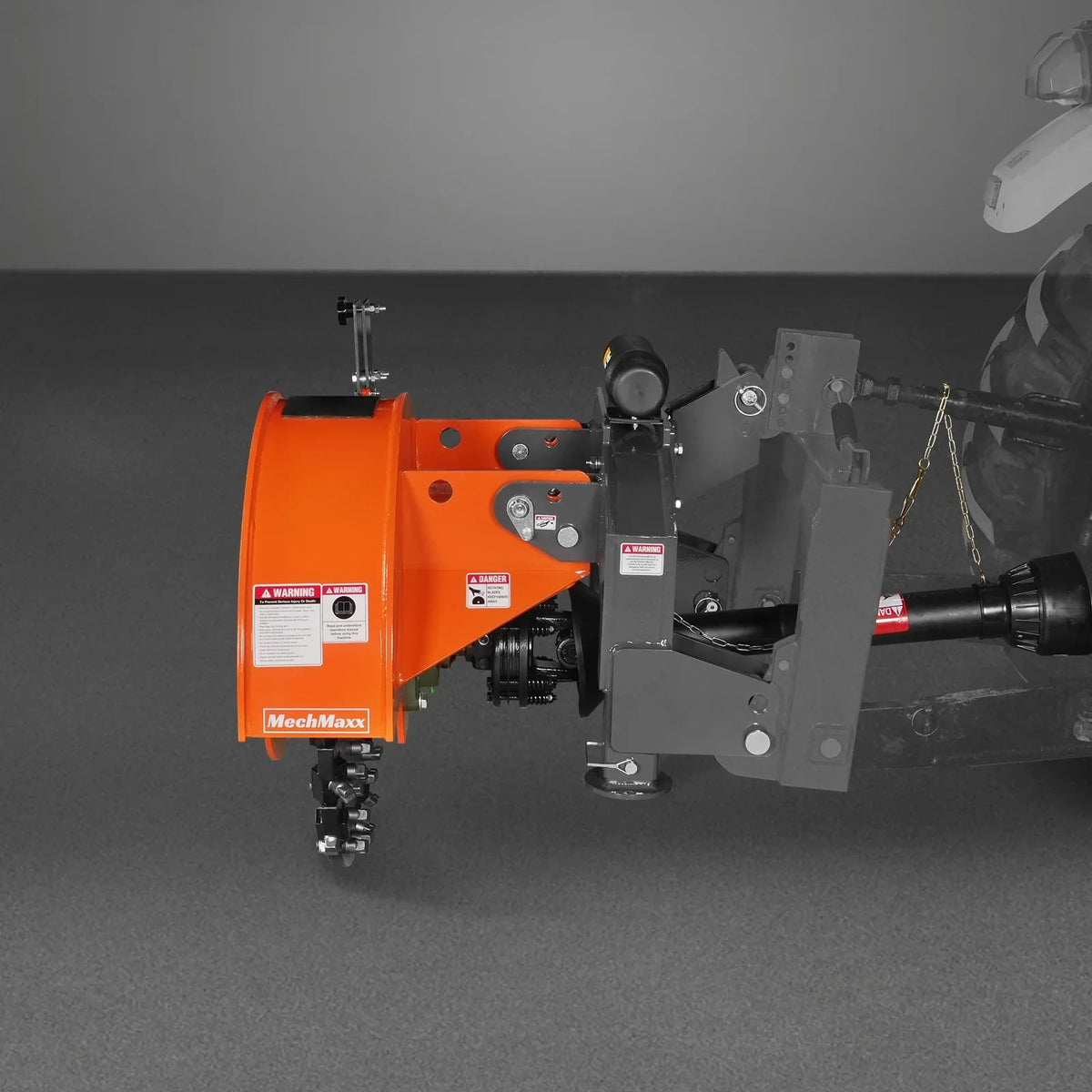 3-Point PTO Stump Grinder with 44 Carbide Teeth (PTO Shaft Included with Slip Clutch),  for 35-80HP Tractor,  SG28