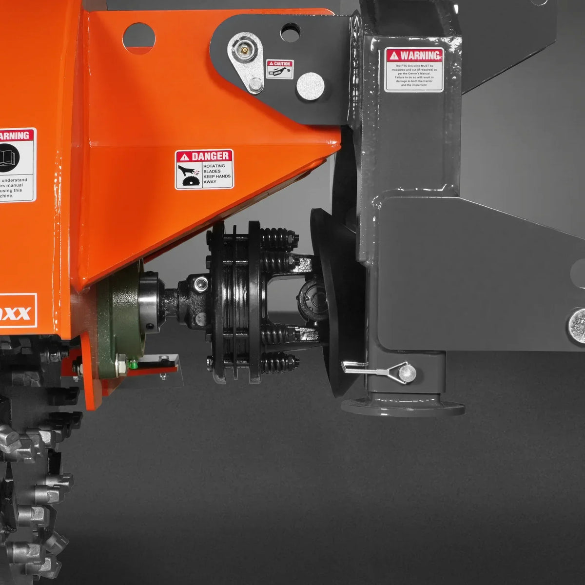 3-Point PTO Stump Grinder with 44 Carbide Teeth (PTO Shaft Included with Slip Clutch),  for 35-80HP Tractor,  SG28