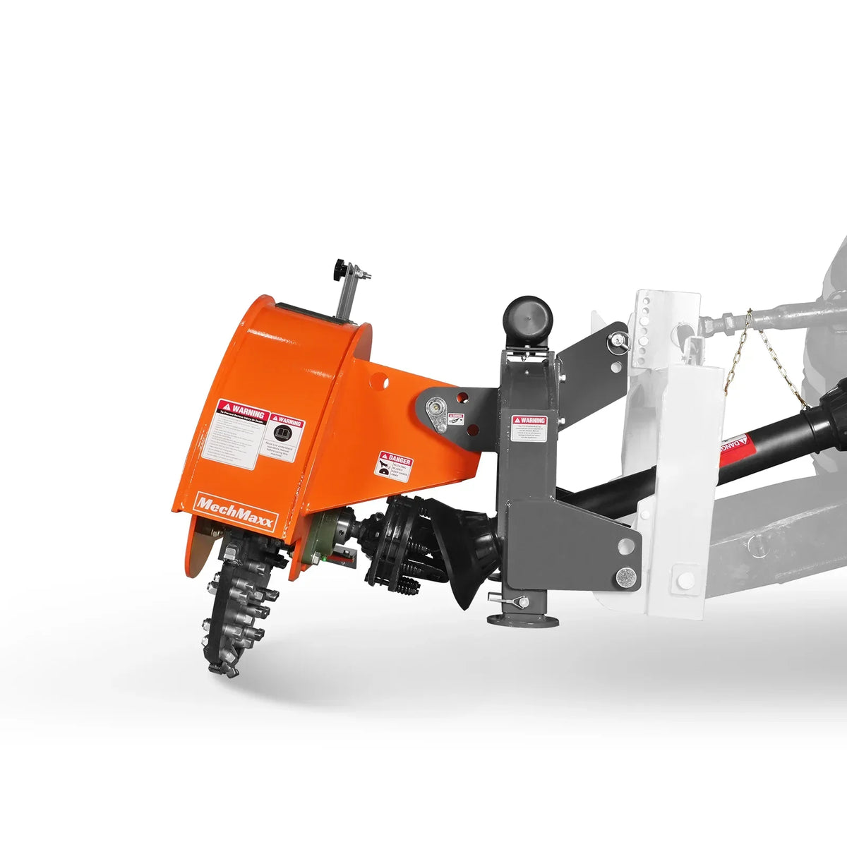 3-Point PTO Stump Grinder with 44 Carbide Teeth (PTO Shaft Included with Slip Clutch),  for 35-80HP Tractor,  SG28