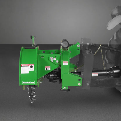 3-Point PTO Stump Grinder with 44 Carbide Teeth (PTO Shaft Included with Slip Clutch),  for 35-80HP Tractor,  SG28