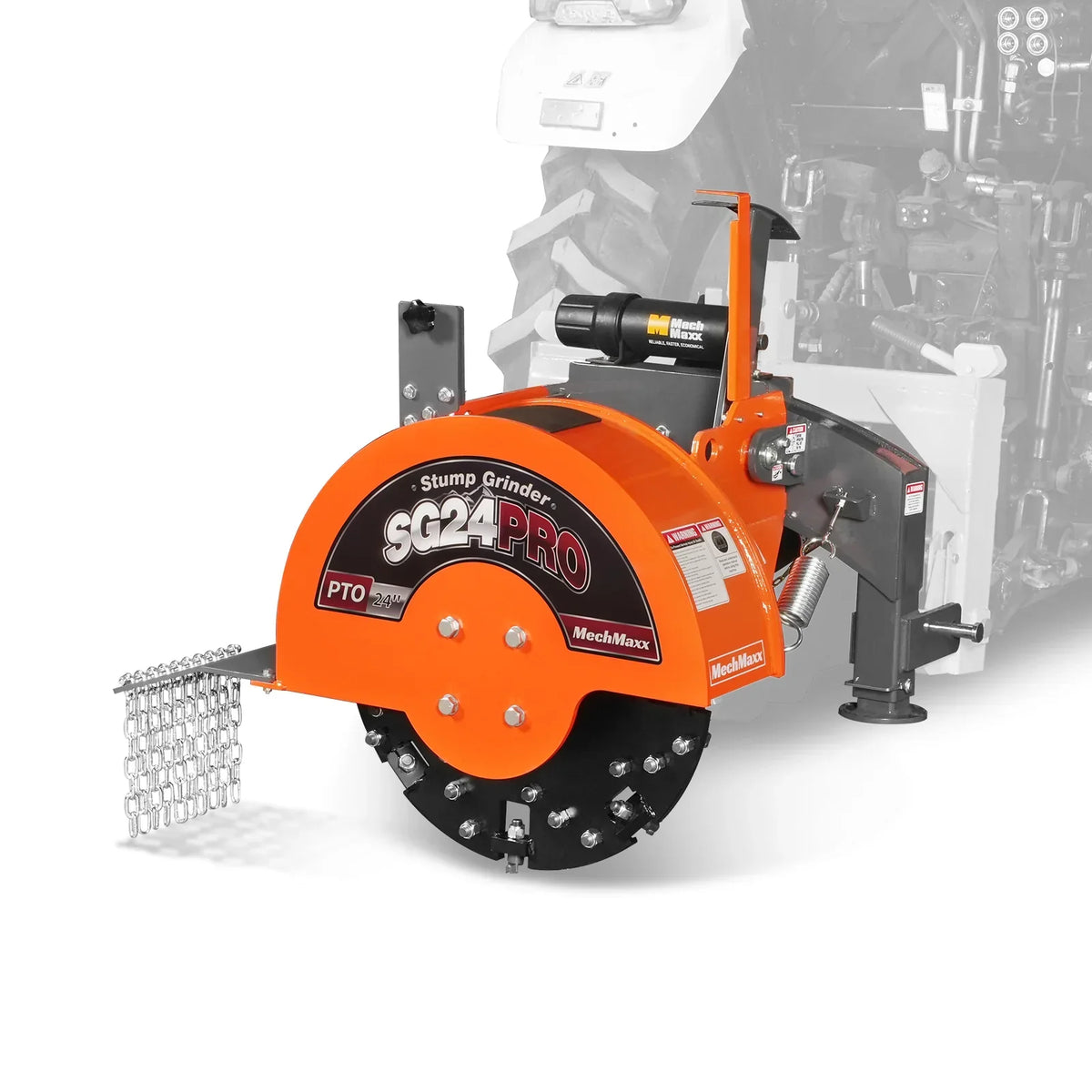 3-Point PTO Stump Grinder & 6",  3 Point Hydraulic PTO Wood Chipper Bundle, SG24PRO & WC68H