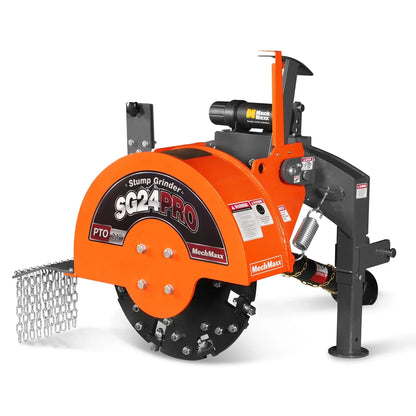 3-Point PTO Stump Grinder & 6",  3 Point Hydraulic PTO Wood Chipper Bundle, SG24PRO & WC68H