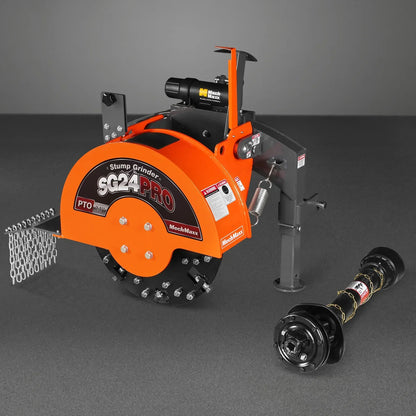 3-Point PTO Stump Grinder & 6",  3 Point Hydraulic PTO Wood Chipper Bundle, SG24PRO & WC68H