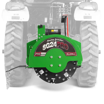 3-Point PTO Stump Grinder & Wood Chipper Bundle; SG24PRO; BX42S; Green