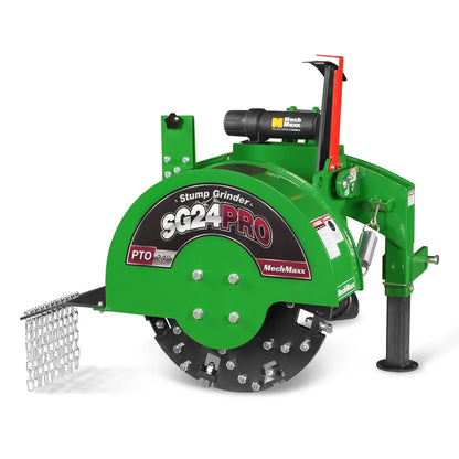 3-Point PTO Stump Grinder & Wood Chipper Bundle; SG24PRO; BX42S; Green