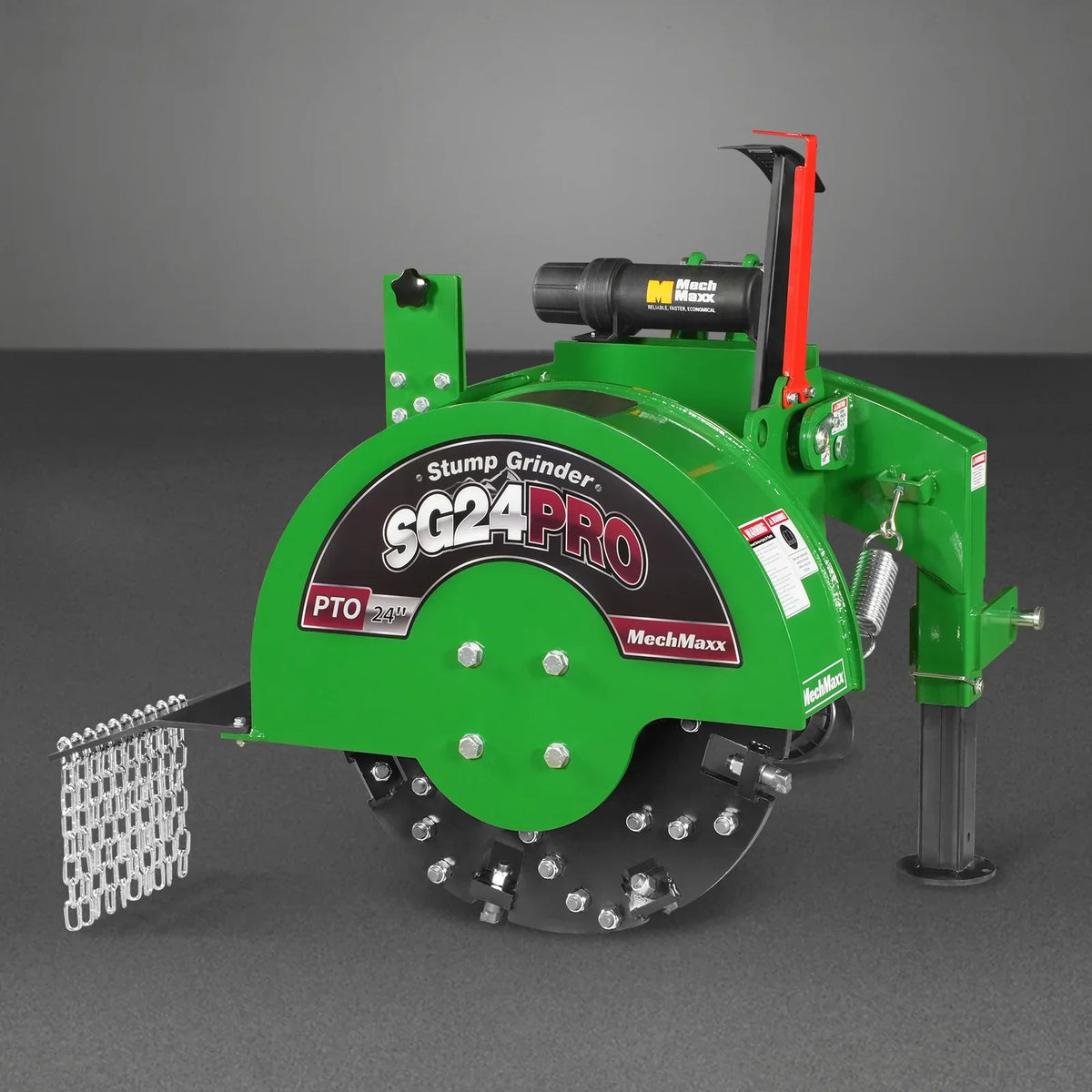 3-Point PTO Stump Grinder & Wood Chipper Bundle; SG24PRO; BX42S; Green