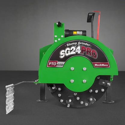 3-Point PTO Stump Grinder & Wood Chipper Bundle; SG24PRO; BX42S; Green