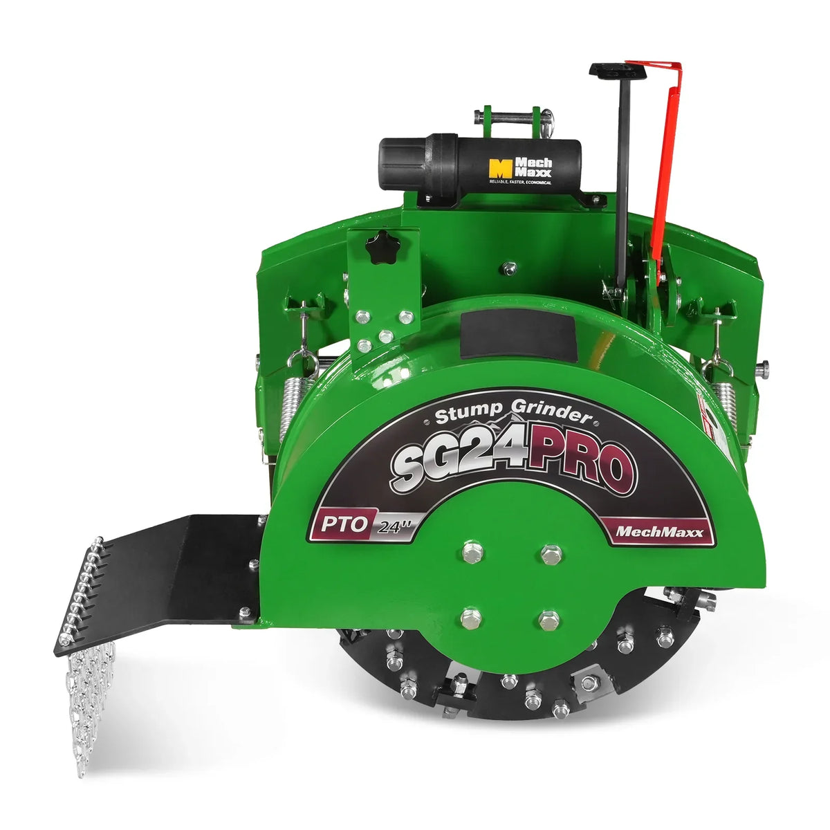 3-Point PTO Stump Grinder with 34 Carbide Teeth (PTO Shaft Included with Slip Clutch),  for 15-45HP Tractor,  SG24PRO