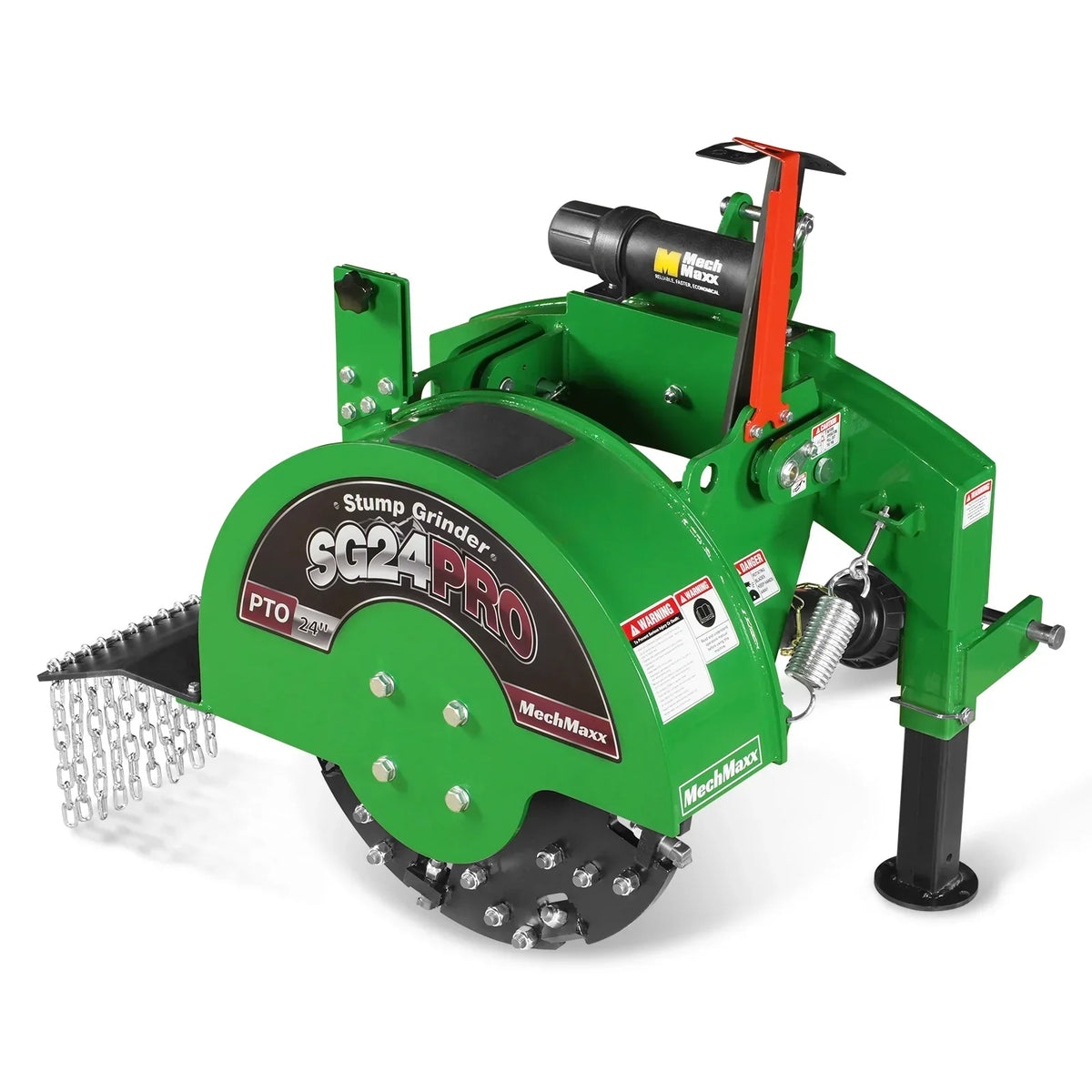 3-Point PTO Stump Grinder & Wood Chipper Bundle; SG24PRO; BX42S; Green