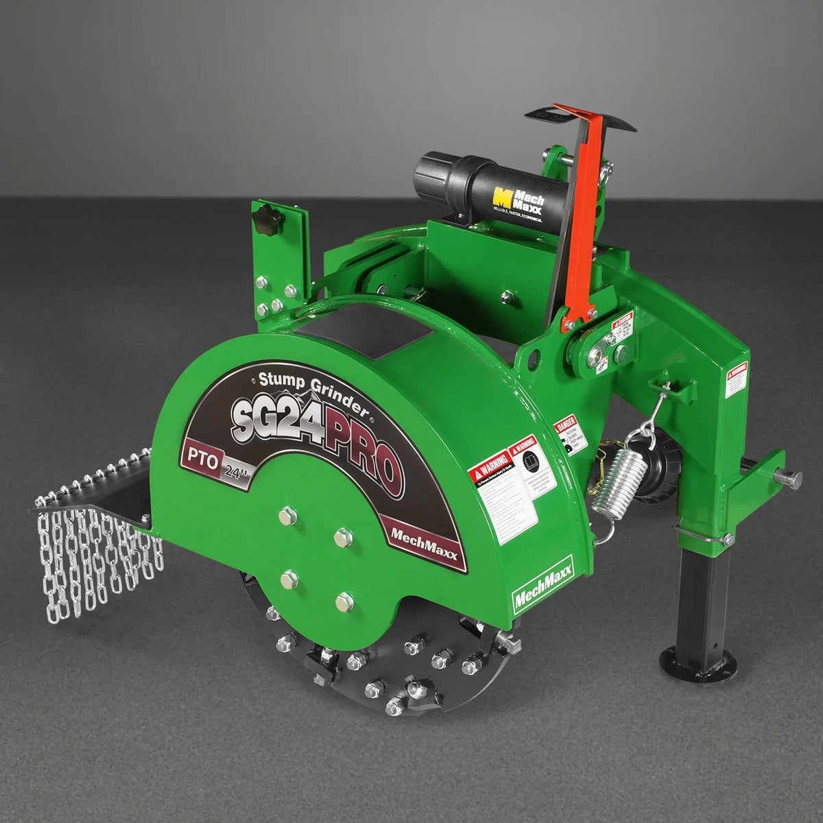 3-Point PTO Stump Grinder & Wood Chipper Bundle; SG24PRO; BX42S; Green
