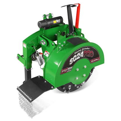 3-Point PTO Stump Grinder & Wood Chipper Bundle; SG24PRO; BX42S; Green