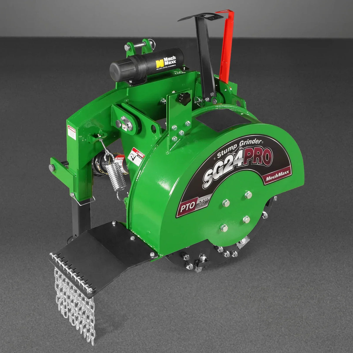 3-Point PTO Stump Grinder with 34 Carbide Teeth (PTO Shaft Included with Slip Clutch),  for 15-45HP Tractor,  SG24PRO