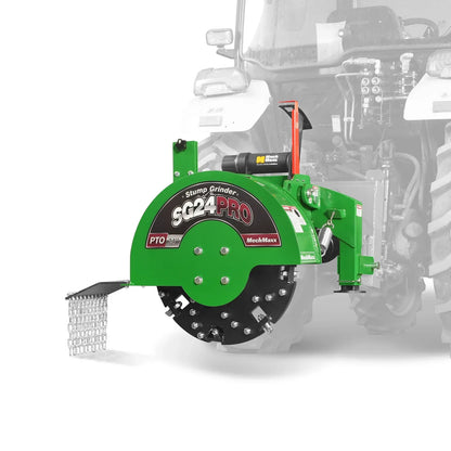 3-Point PTO Stump Grinder & Wood Chipper Bundle; SG24PRO; BX42S; Green
