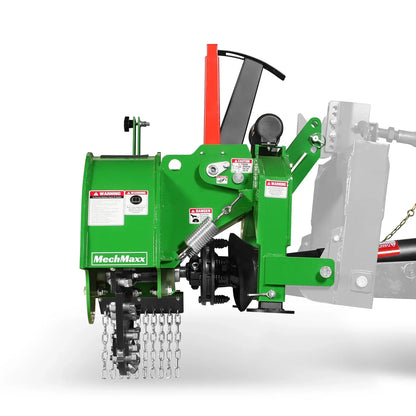 3-Point PTO Stump Grinder & Wood Chipper Bundle; SG24PRO; BX42S; Green