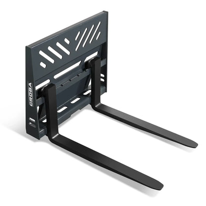 36'' Mini Skid Steer Pallet Fork Frame Attachment,  2204 lb Weight Capacity