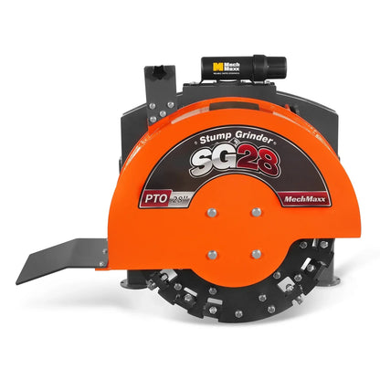 3-Point PTO Stump Grinder with 44 Carbide Teeth (PTO Shaft Included with Slip Clutch),  for 35-80HP Tractor,  SG28