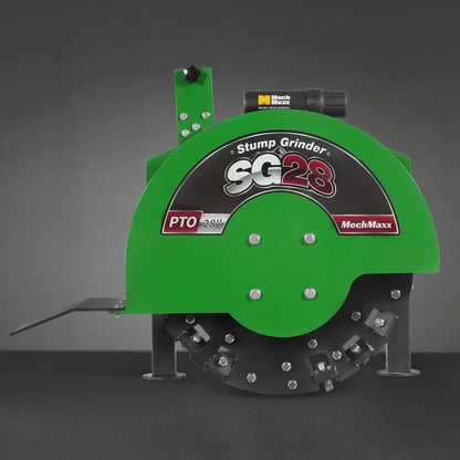 3-Point PTO Stump Grinder with 44 Carbide Teeth (PTO Shaft Included with Slip Clutch),  for 35-80HP Tractor,  SG28