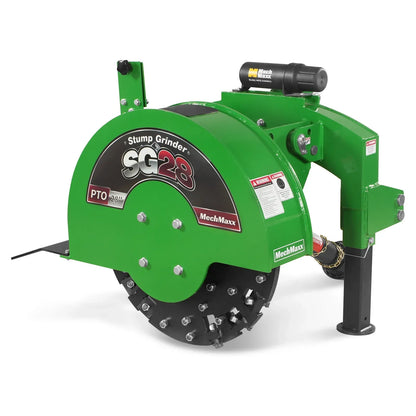 3-Point PTO Stump Grinder with 44 Carbide Teeth (PTO Shaft Included with Slip Clutch),  for 35-80HP Tractor,  SG28