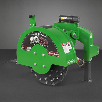 3-Point PTO Stump Grinder with 44 Carbide Teeth (PTO Shaft Included with Slip Clutch),  for 35-80HP Tractor,  SG28