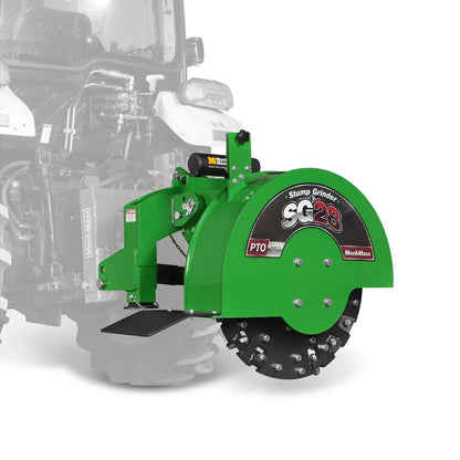 3-Point PTO Stump Grinder with 44 Carbide Teeth (PTO Shaft Included with Slip Clutch),  for 35-80HP Tractor,  SG28