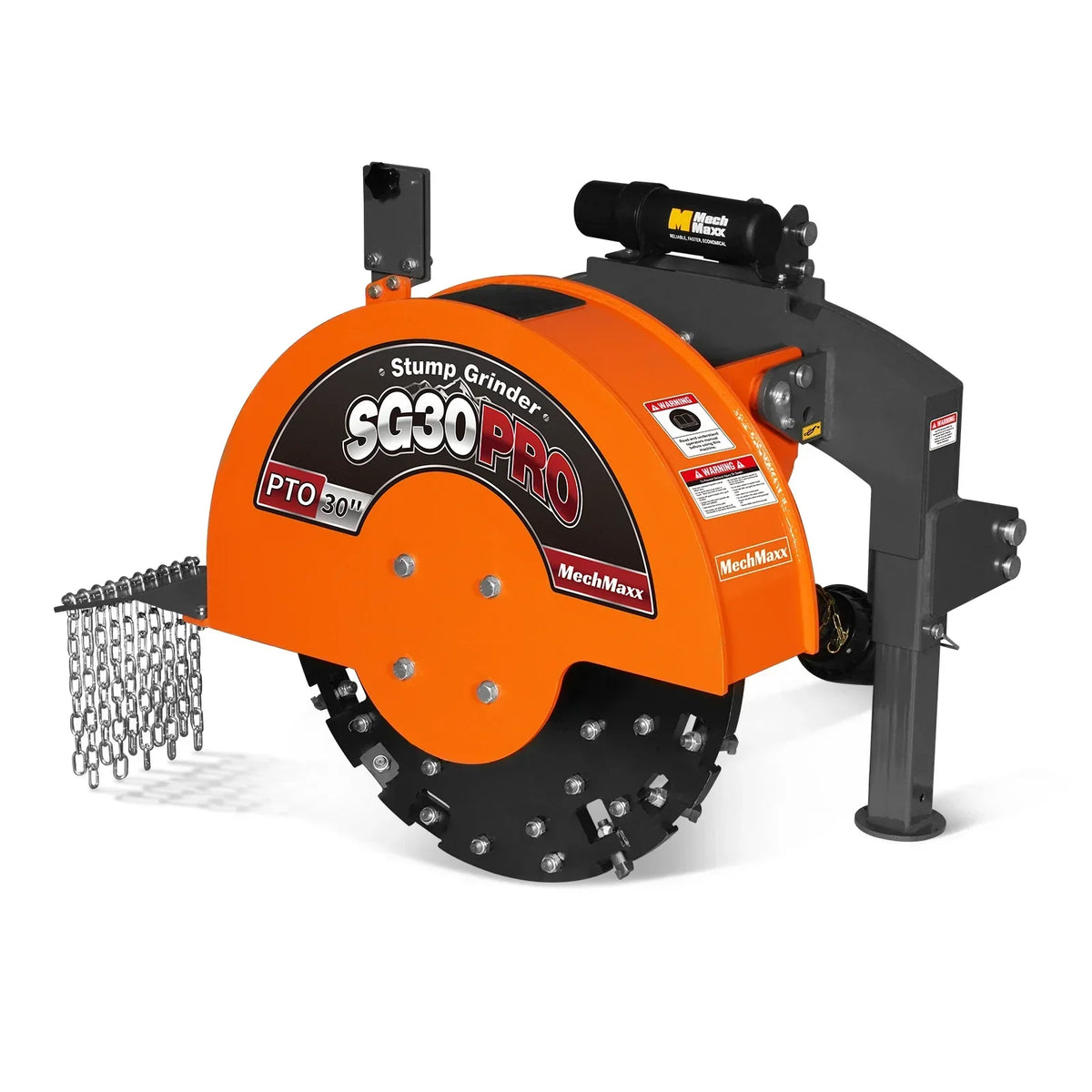 3-Point PTO Stump Grinder,  30 in Flywheel,  40-100HP,  with 44 Carbide Teeth (PTO Shaft Included with Slip Clutch),  SG30PRO