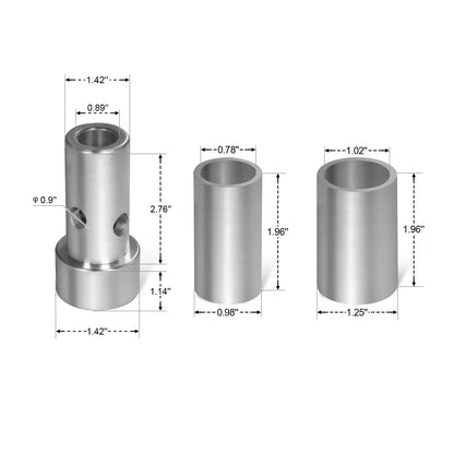 Category 1 Quick Hitch Bushing Set for 3 Point Tractor Attachment (for SKU: 201017B, 201017T, 201017R, 201017G)