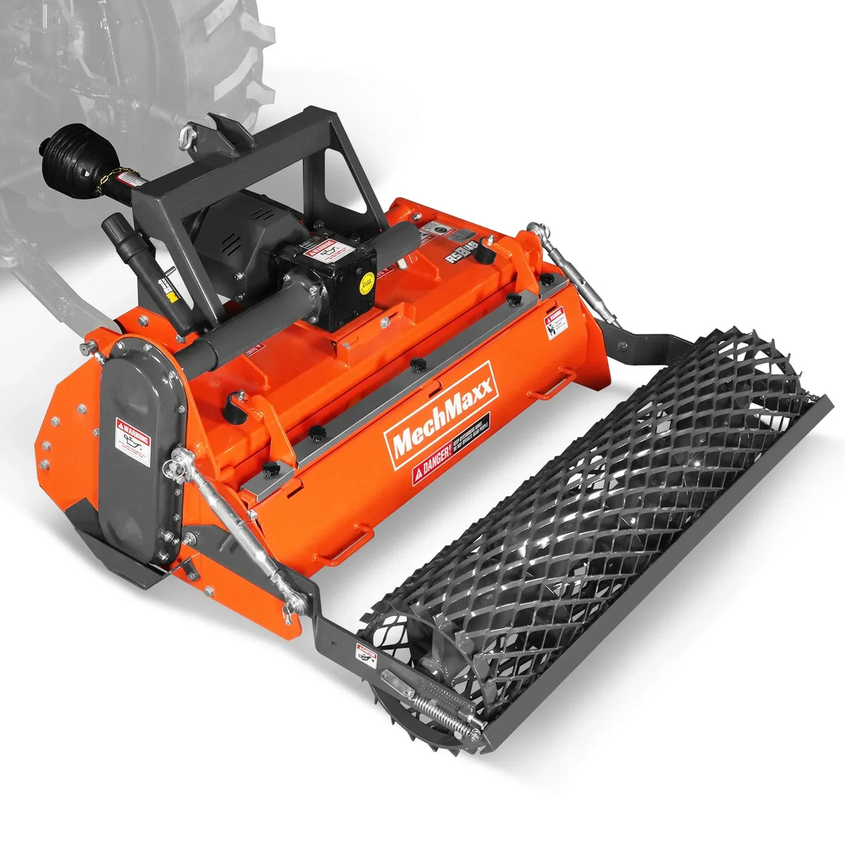 48 in Stone Burier Reverse Rotary Tiller,  3 Point Hitch Cat.1,  Chain Drive,  PTO Shaft Included with Slip Clutch,  20-45 HP,  RSB48