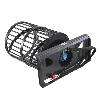 Skid Steer Rotary Rock Picker Attachment 30" Diameter Drum RSM-30