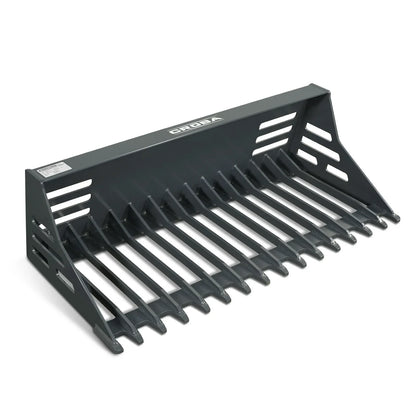 44'' Mini Skid Steer Rock Bucket,  25'' Overall Depth