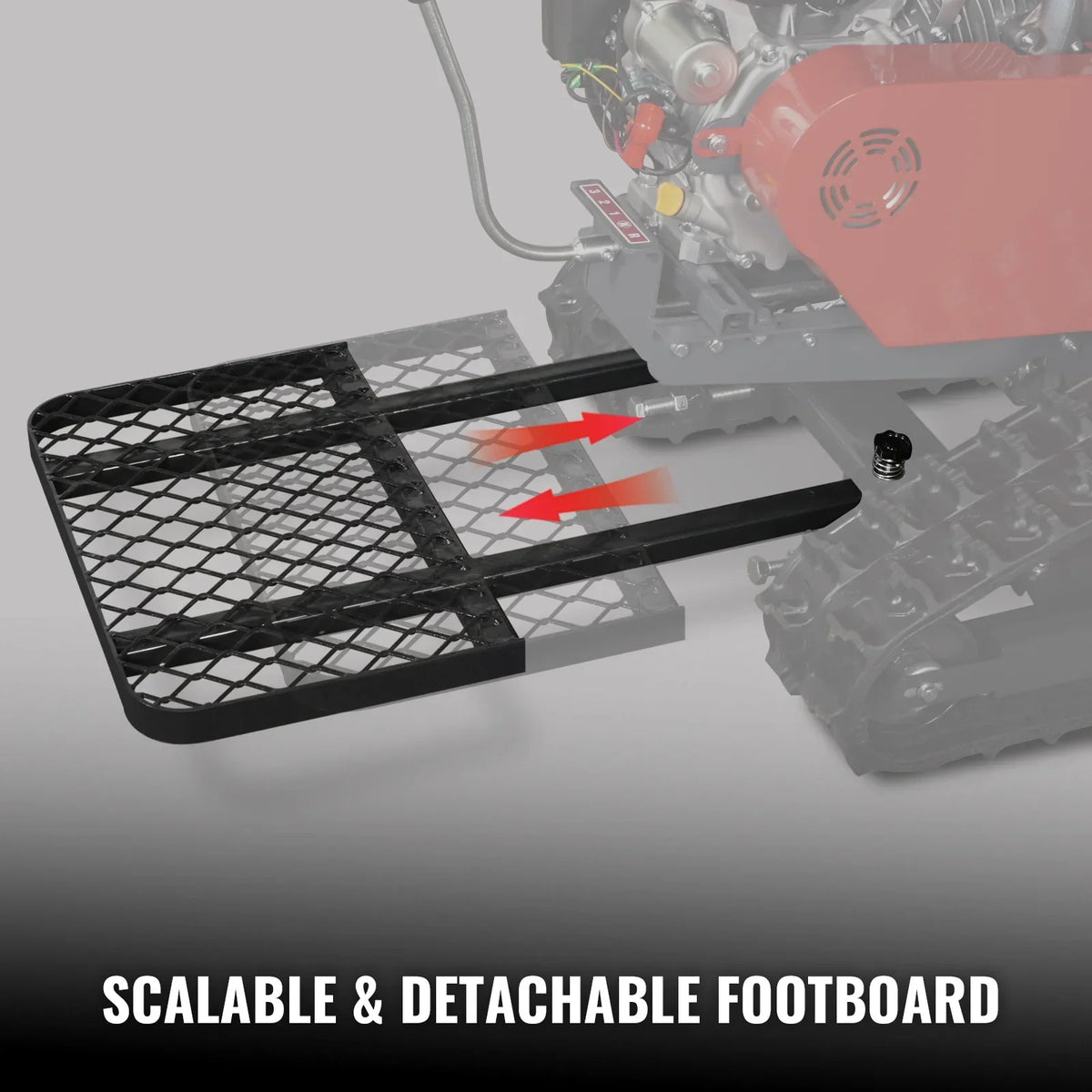 27" Walk Behind Flail Mower,  10HP 302cc,  Self-Propelled,  Tracked,  Electric Start,  SFM27T