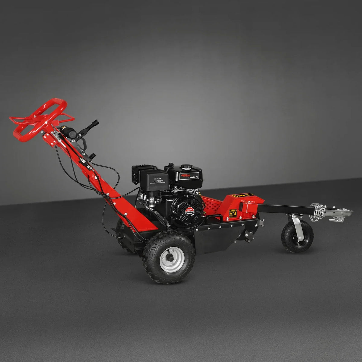 15 inch 15HP 420cc DUCAR E-Start Stump Grinder with Tow Bar,  SG380