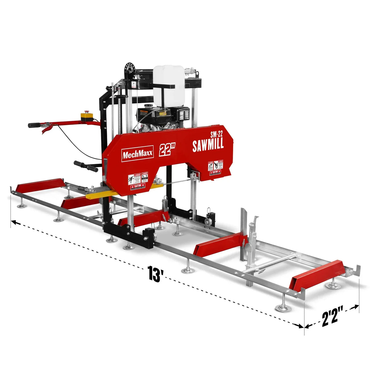 3-Point PTO Stump Grinder & 22" Portable Sawmill Bundle, SG24&SM22