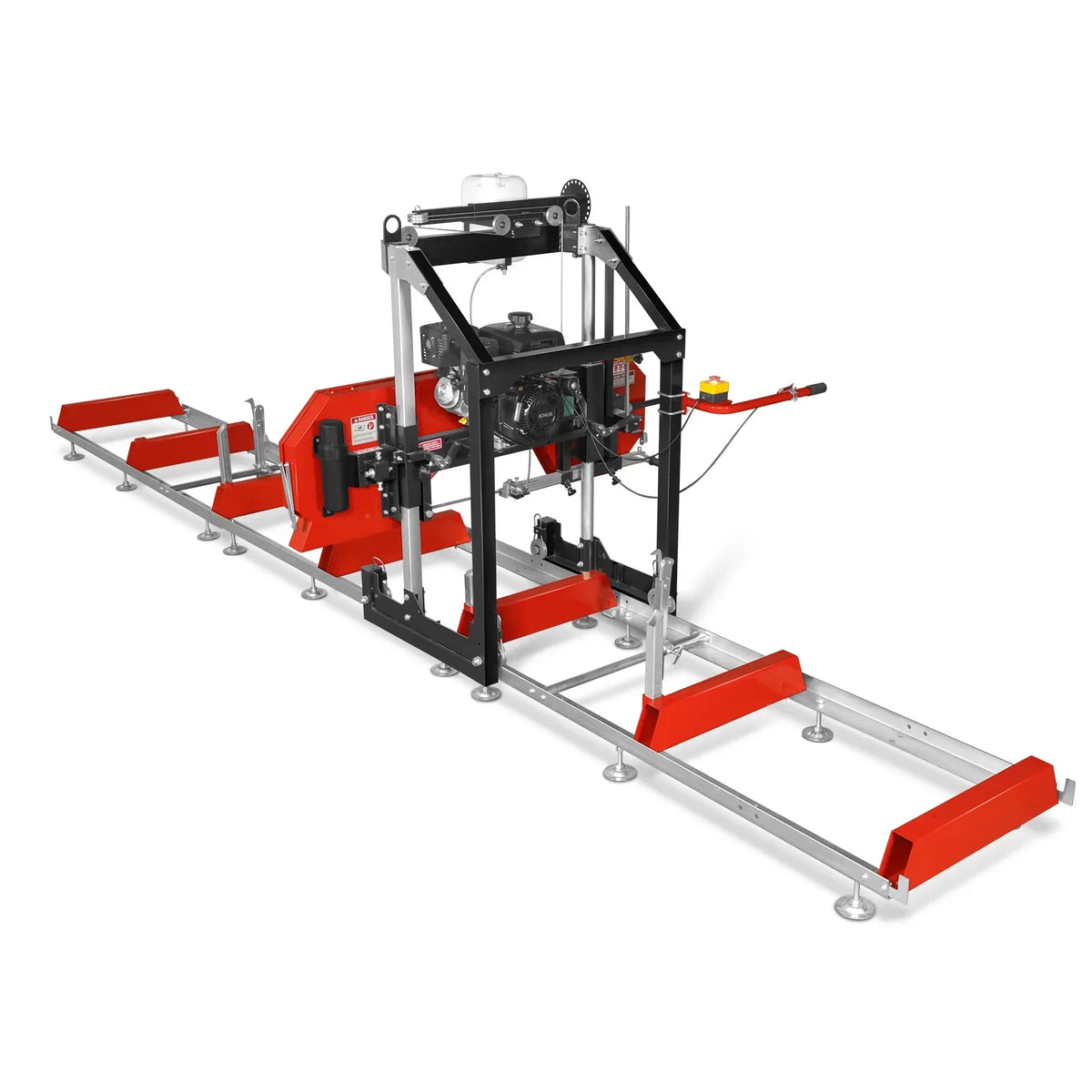 26" Portable Sawmill (5x Blades Included),  KOHLER CH440 429cc E-Start Gasoline Engine,  20" Board Width,  20' Track Length (13' Track Length + 6.4' Track Extension Included) ,  SM-26