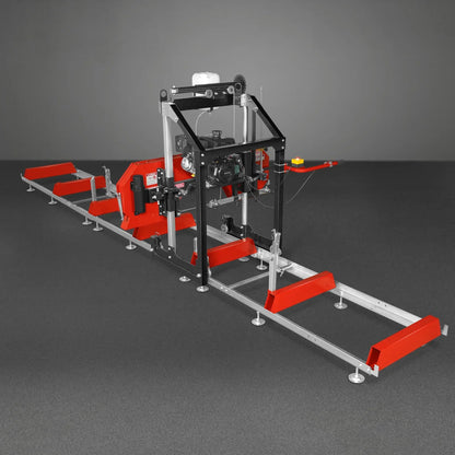 26" Portable Sawmill (5x Blades Included),  KOHLER CH440 429cc E-Start Gasoline Engine,  20" Board Width,  20' Track Length (13' Track Length + 6.4' Track Extension Included) ,  SM-26