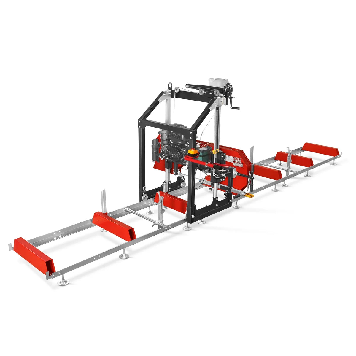 26" Portable Sawmill (5x Blades Included),  KOHLER CH440 429cc E-Start Gasoline Engine,  20" Board Width,  20' Track Length (13' Track Length + 6.4' Track Extension Included) ,  SM-26