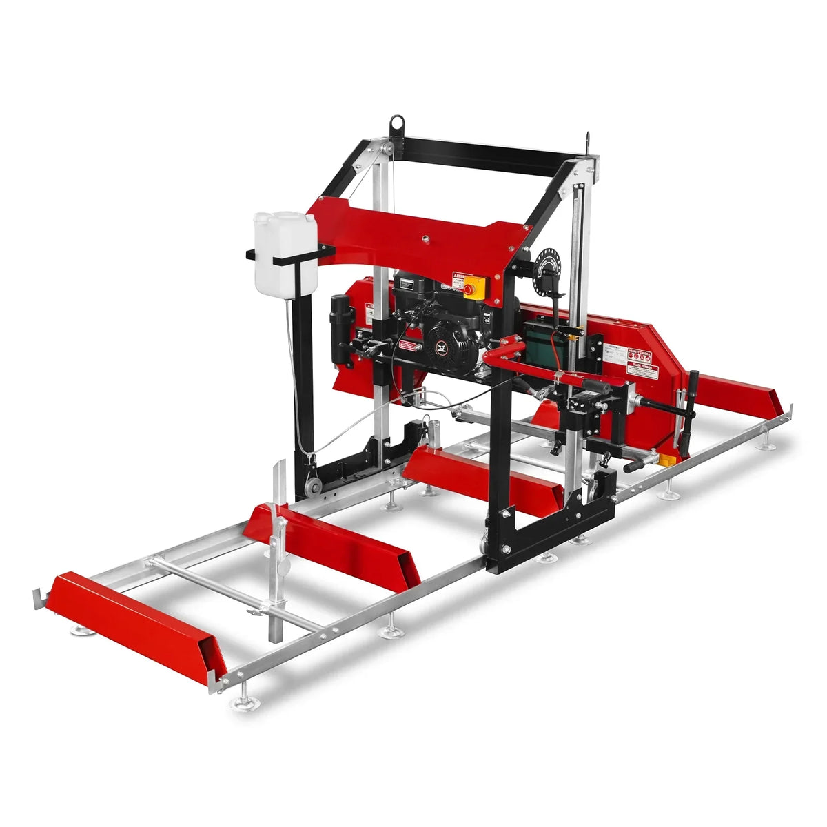 32" Portable Sawmill,  420cc 15HP E-Start Gasoline Engine,  26.5" Board Width,  13' Track Length ,  SM-32