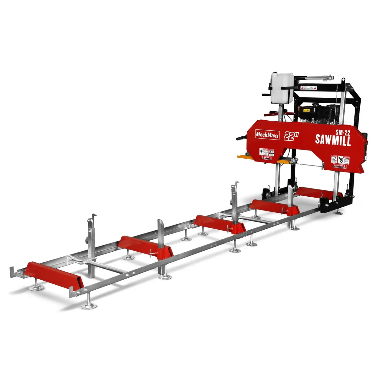 22" Portable Sawmill,  KOHLER 9.5hp 277cc Gasoline Engine,  18" Board Width,  13' Track Length ,  SM-22