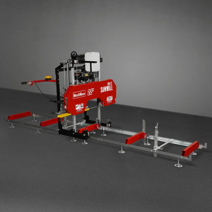 22" Portable Sawmill,  KOHLER 9.5hp 277cc Gasoline Engine,  18" Board Width,  13' Track Length ,  SM-22