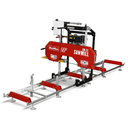 22" Portable Sawmill,  KOHLER 9.5hp 277cc Gasoline Engine,  18" Board Width,  13' Track Length ,  SM-22