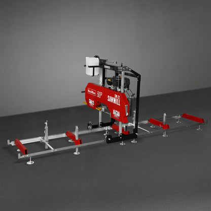 22" Portable Sawmill,  KOHLER 9.5hp 277cc Gasoline Engine,  18" Board Width,  13' Track Length ,  SM-22