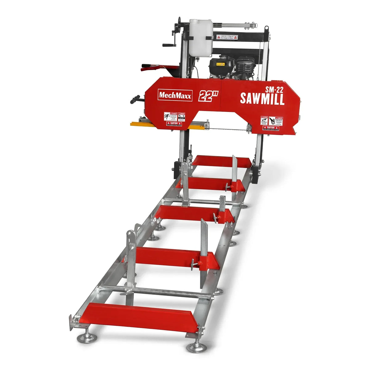 22" Portable Sawmill,  KOHLER 9.5hp 277cc Gasoline Engine,  18" Board Width,  13' Track Length ,  SM-22