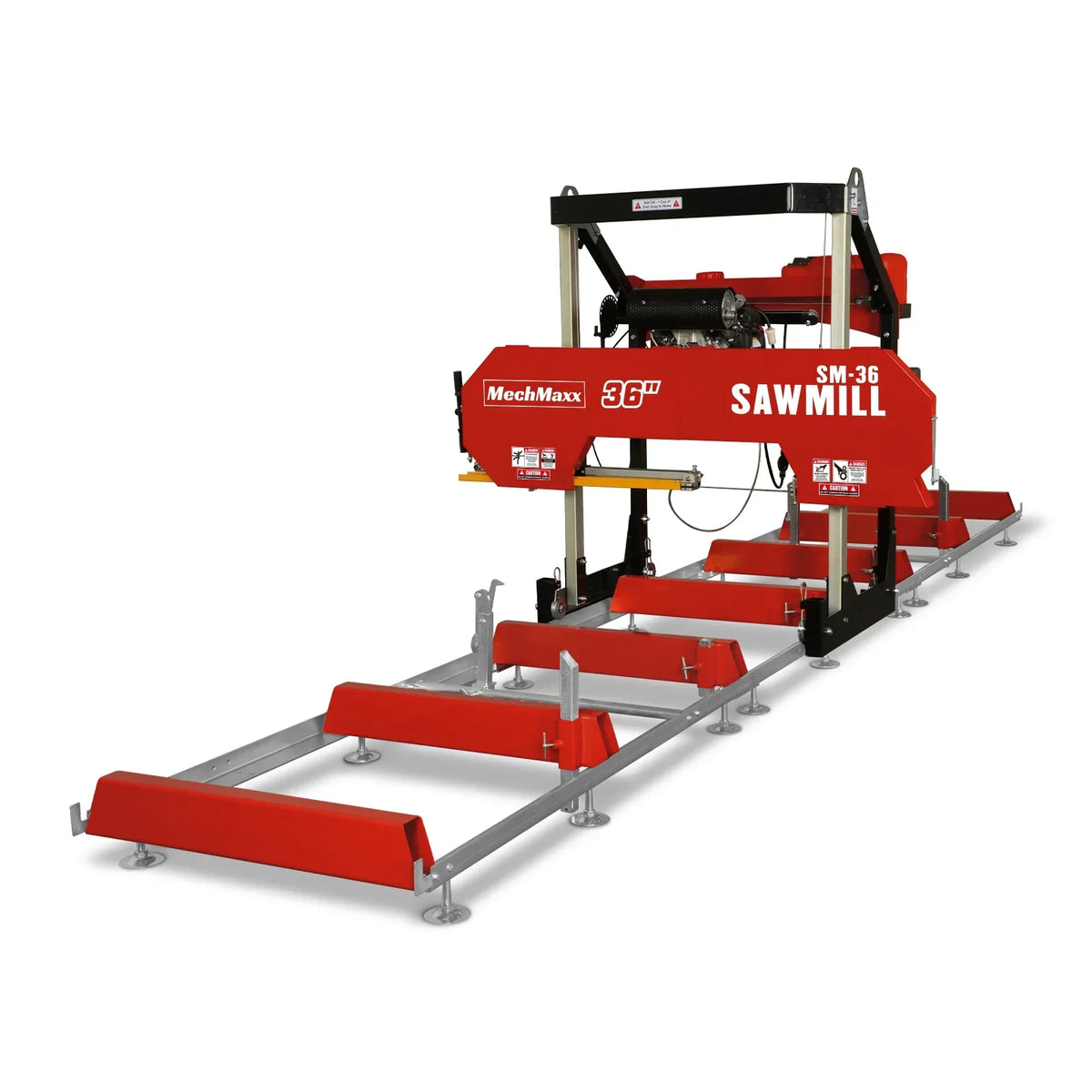 36" MAX Portable Sawmill,  22HP 688cc HONDA GX690 V-Twin Engine,  36" Board Width,  20' Track Length,  (10 x Blades Included),  SM-36HMAX