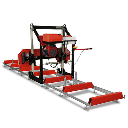 MechMaxx 36" MAX Portable Sawmill,  25HP 688cc HONDA GX690 V-Twin Engine,  35" Board Width,  20' Track Length,  (10 Blades Included) SM36HMAX