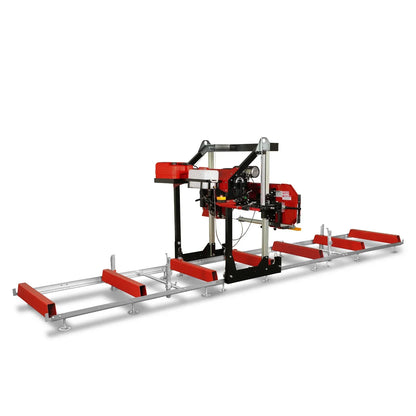 MechMaxx 36" MAX Portable Sawmill,  25HP 688cc HONDA GX690 V-Twin Engine,  35" Board Width,  20' Track Length,  (10 Blades Included) SM36HMAX