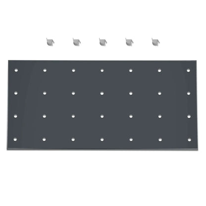 ( 1 Pack / 1 Pcs ) Shelf with 5 Pcs Clips, 1430L Cabinet, Black (for SKU:203004, 203008, 203009)