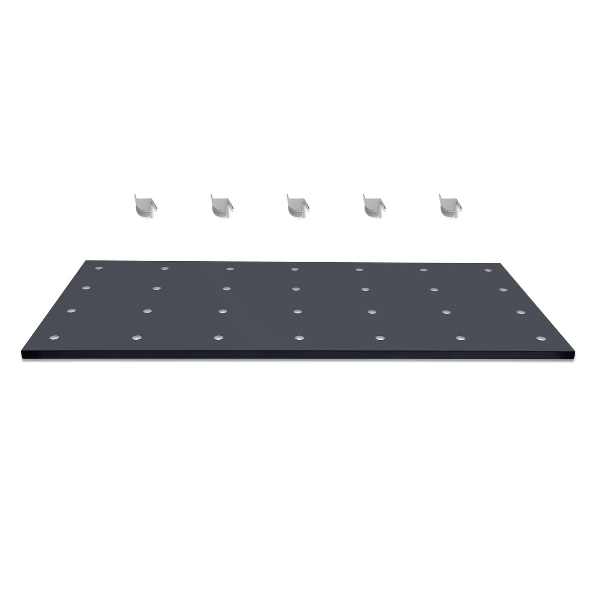 ( 1 Pack / 1 Pcs ) Shelf with 5 Pcs Clips, 1430L Cabinet, Black (for SKU:203004, 203008, 203009)