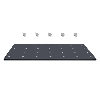 ( 1 Pack / 1 Pcs ) Shelf with 5 Pcs Clips, 1430L Cabinet, Black (for SKU:203004, 203008, 203009)